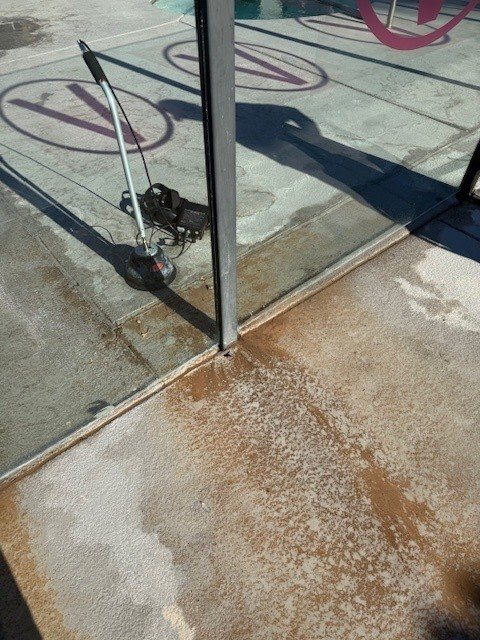 Leak detection on a commercial pool deck