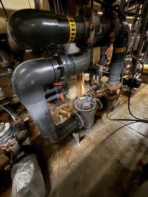 Custom commercial pump plumbing
