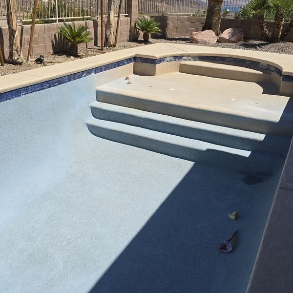New residential plaster, ready to fill by Fresh & Clear Pool Service