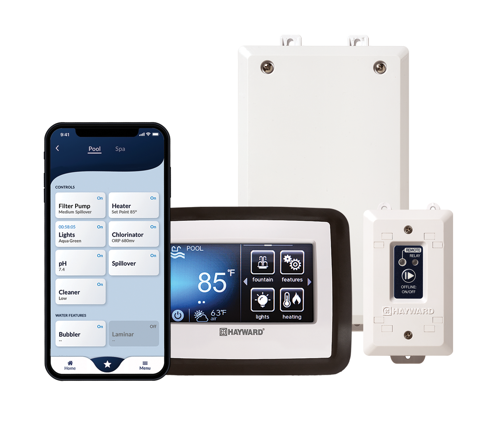 Hayward OmniHub pool and spa control system